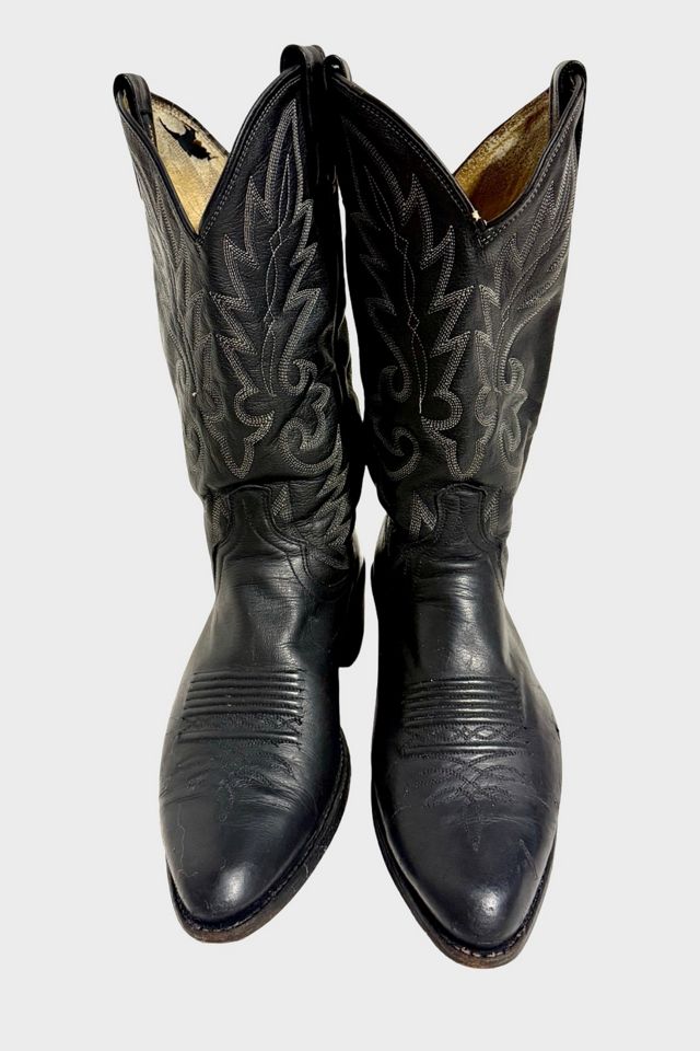 Vintage 1970's Dan Post Embroidered Cowboy Boots #2
