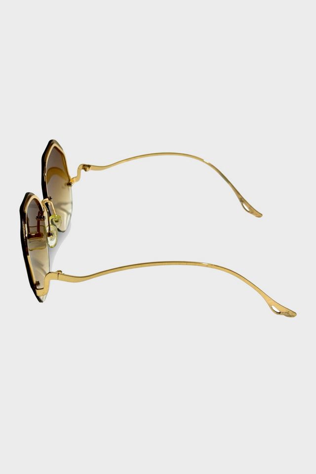 Vintage 1970's Rimless Gradient Sunglasses #2