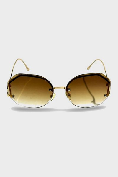 Vintage 1970's Rimless Gradient Sunglasses