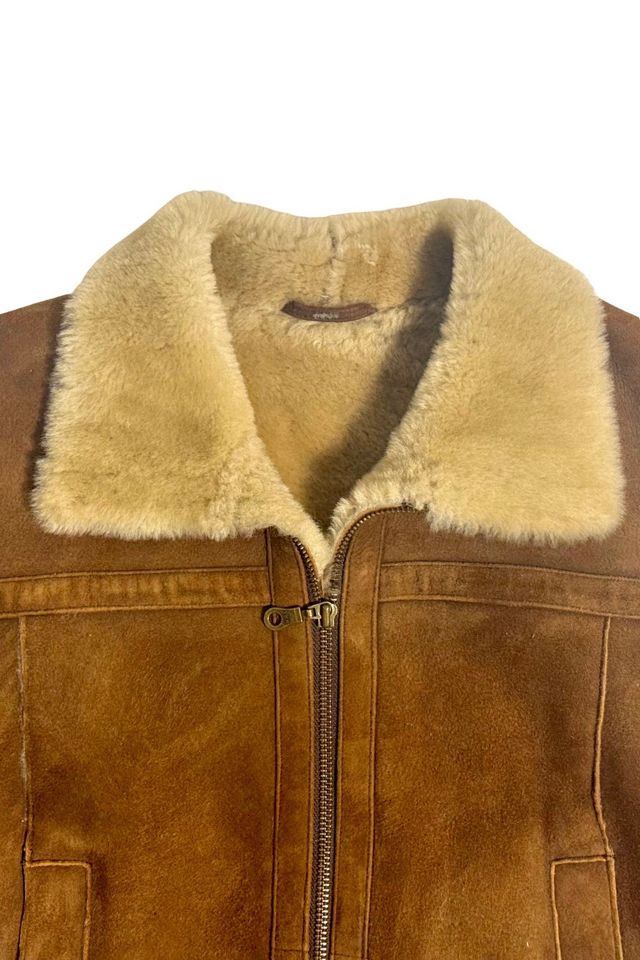 Vintage 1990's Suede & Shearling Jacket #4