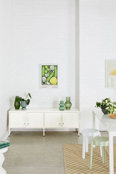 Mustard Made the Standard Locker Media Console