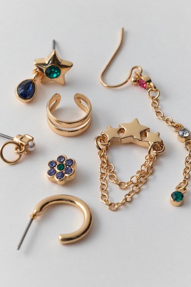 Ensemble de boucles d'oreilles multiples Dance All Night #1