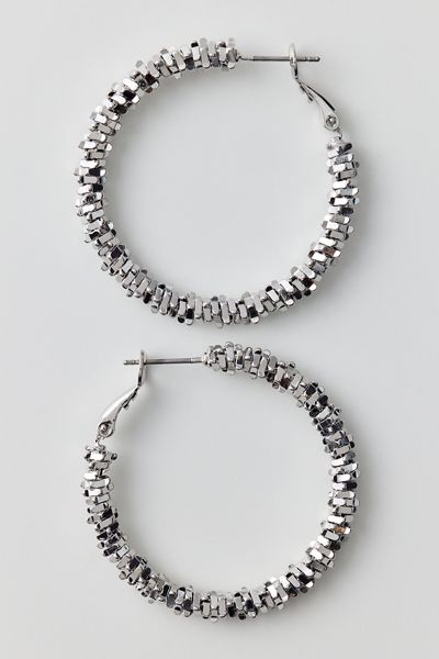 Detour Textured Hoop Earrings