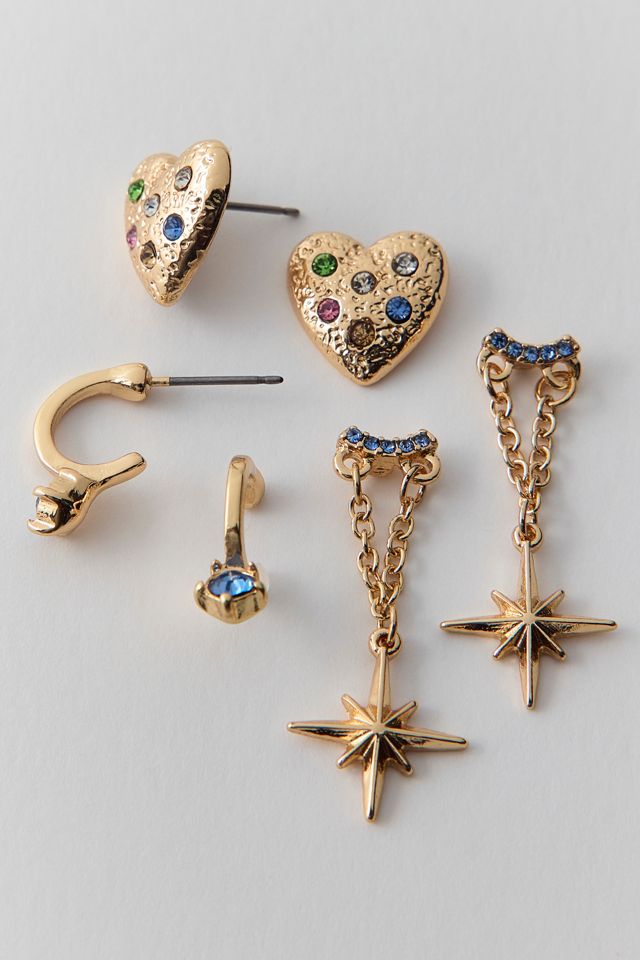 Ensemble de boucles d'oreilles multiples Gemini #1