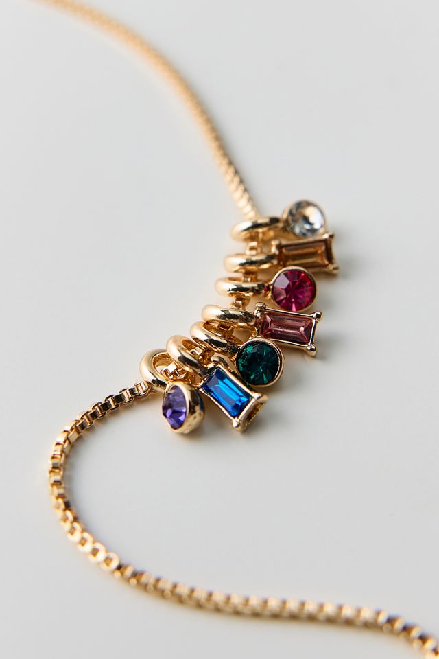 Collier à pendentif avec charm serti #1