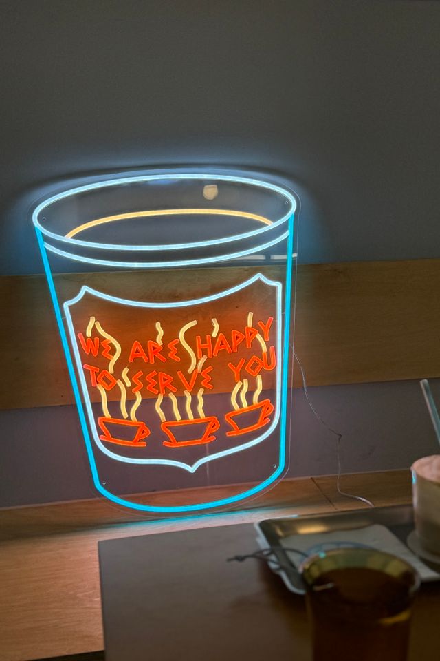 Echo Neon NYC Coffee Cup Neon Sign #1