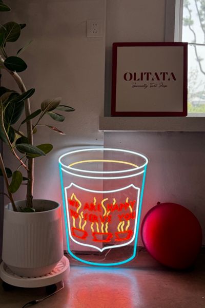 Echo Neon NYC Coffee Cup Neon Sign