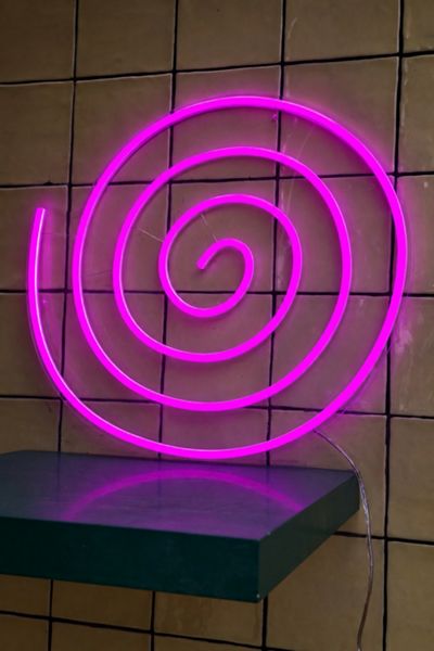 Echo Neon Spiral Circle Abstract Neon Light