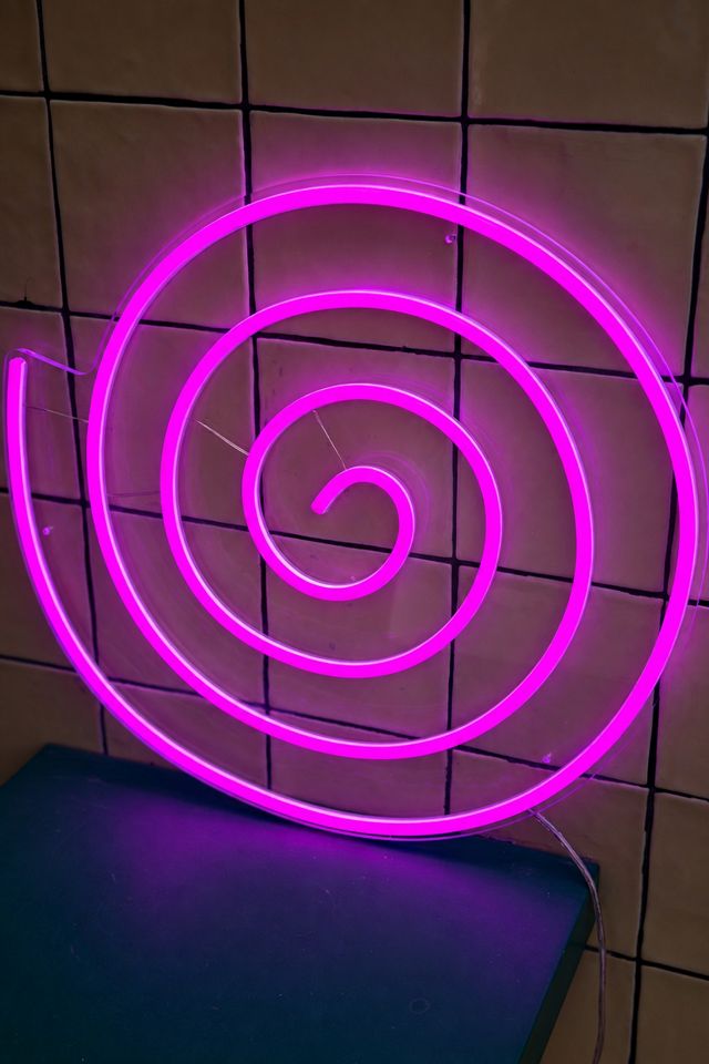 Echo Neon Spiral Circle Abstract Neon Light #1