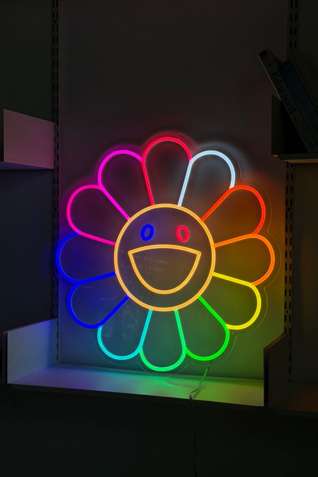 Echo Neon Smiley Sunflower Neon Sign #1