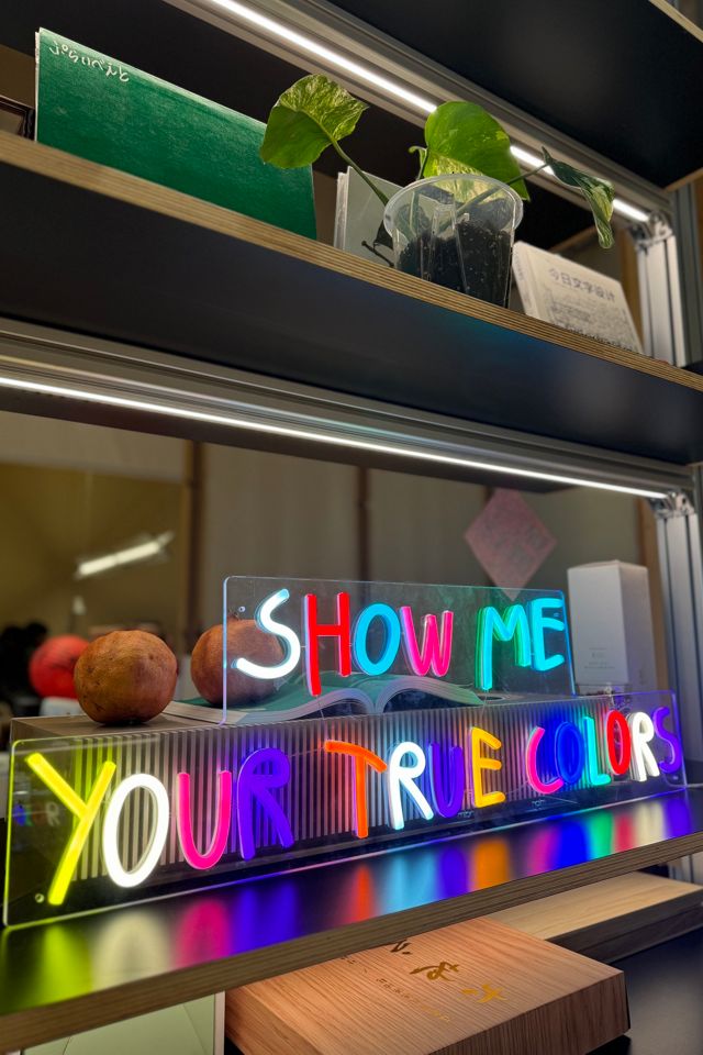 Echo Neon Show Me Your True Colors Neon Sign #1