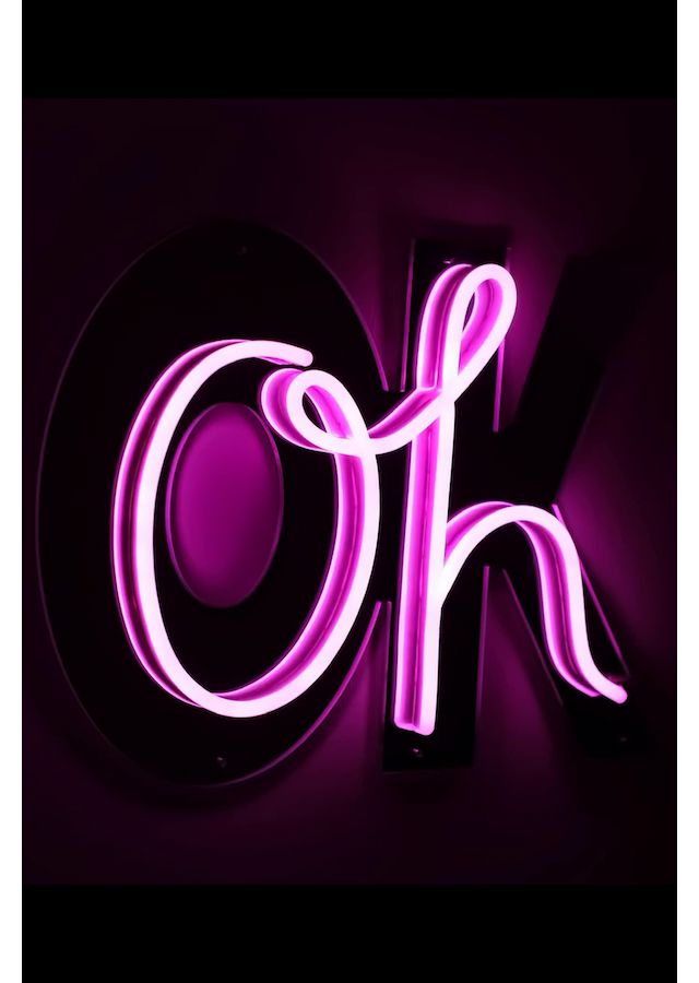 Echo Neon Oh Ok Neon Sign #1