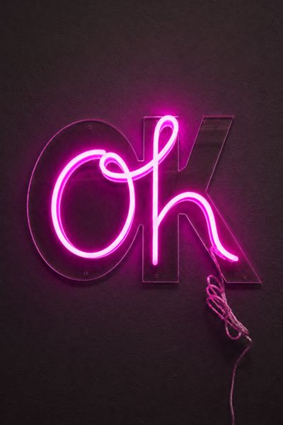 Echo Neon Oh Ok Neon Sign