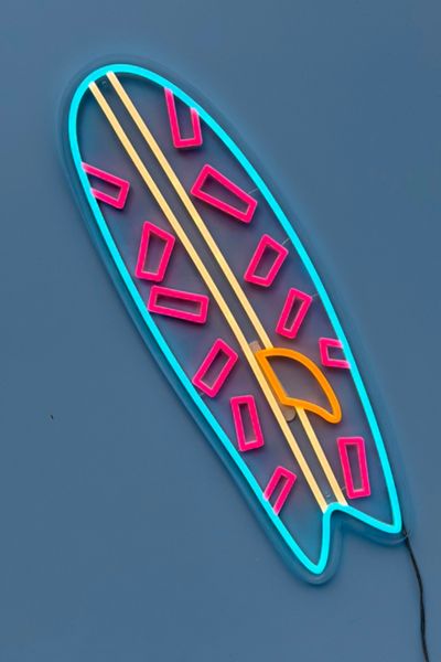 Echo Neon Surfboard Neon Sign