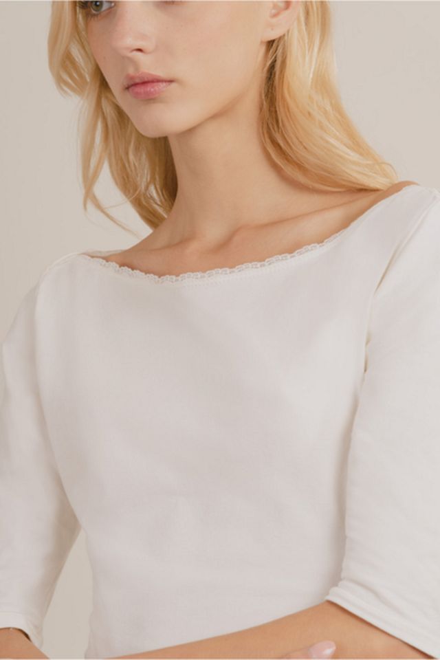 Mpaz Studio Colette 3/4 Sleeve Boat Neck Top #3