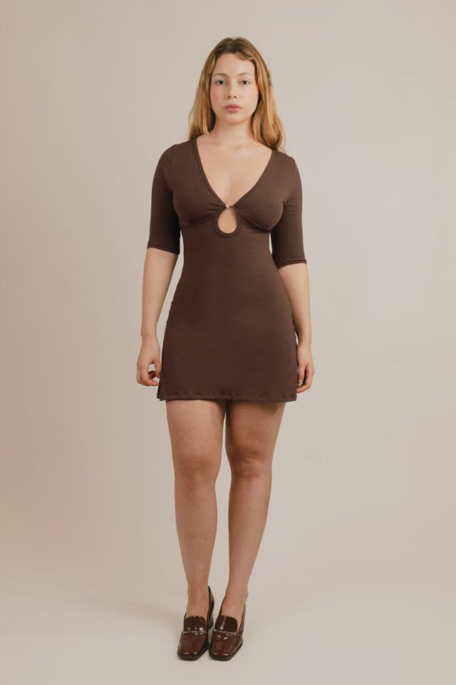 Mpaz Studio Millie Keyhole 3/4 Sleeve Dress #1