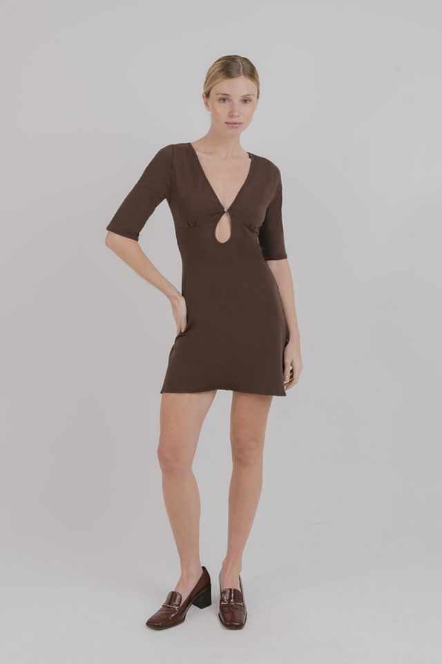 Mpaz Studio Millie Keyhole 3/4 Sleeve Dress #3