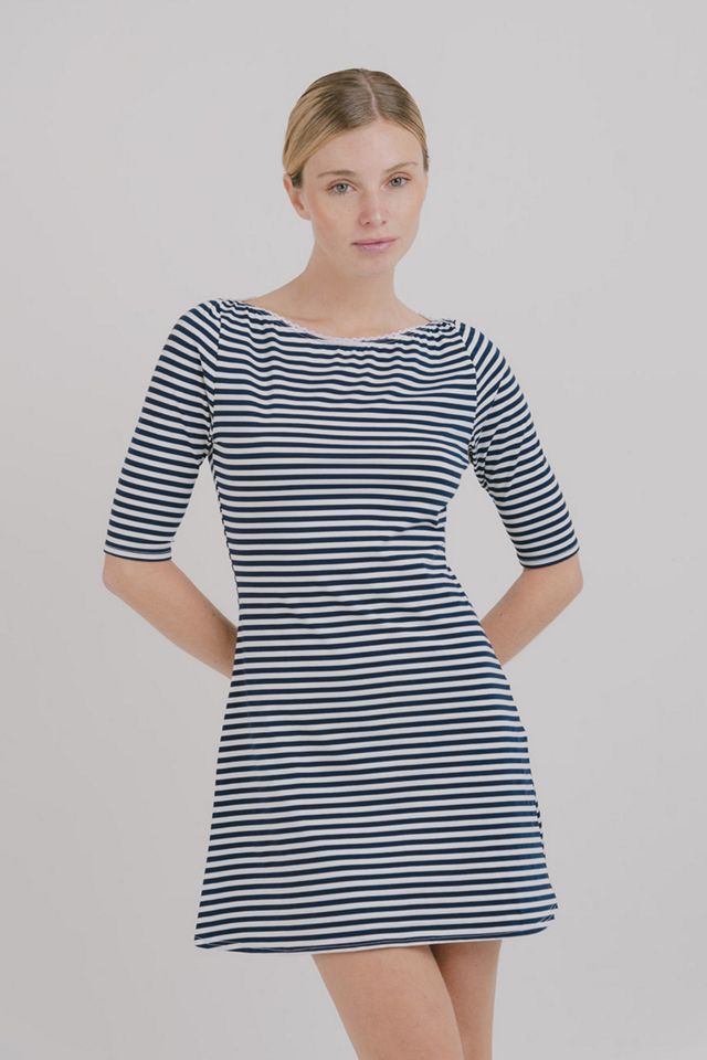 Mpaz Studio Jane 3/4 Sleeve Stripe Dress #1