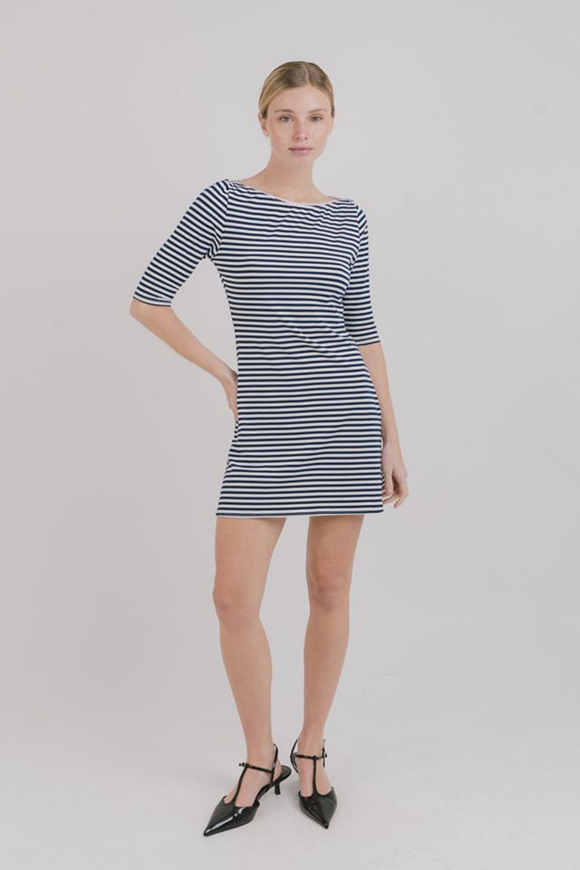 Mpaz Studio Jane 3/4 Sleeve Stripe Dress #2