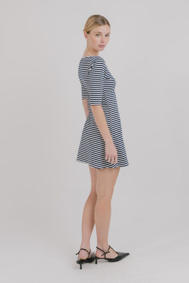 Mpaz Studio Jane 3/4 Sleeve Stripe Dress #3