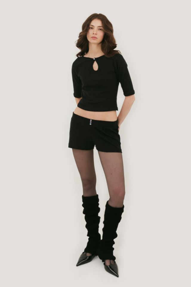 Mpaz Studio Vivienne Keyhole 3/4 Sleeve Top #1