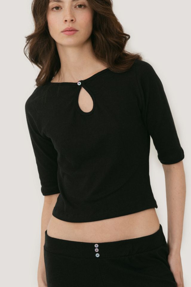 Mpaz Studio Vivienne Keyhole 3/4 Sleeve Top #2