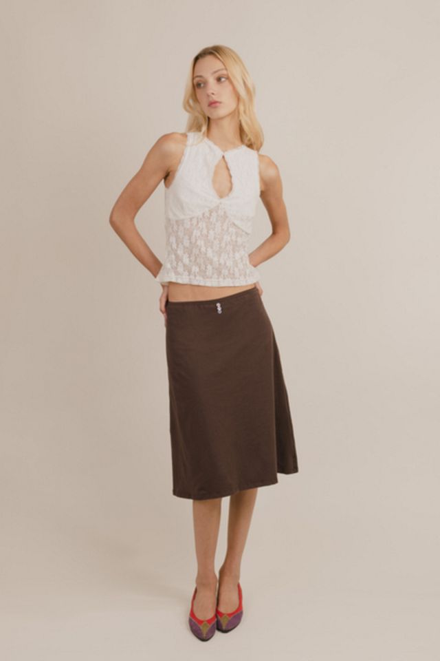 Mpaz Studio Fleur Lace Keyhole Top #1