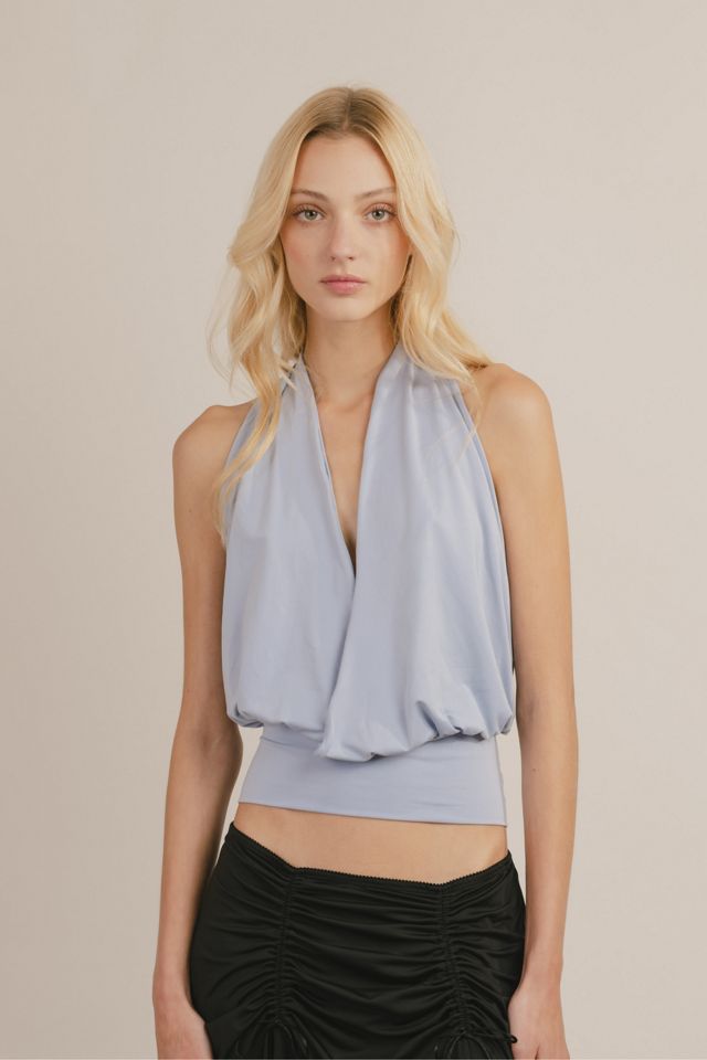Mpaz Studio Luna Plunge Halter Top #1