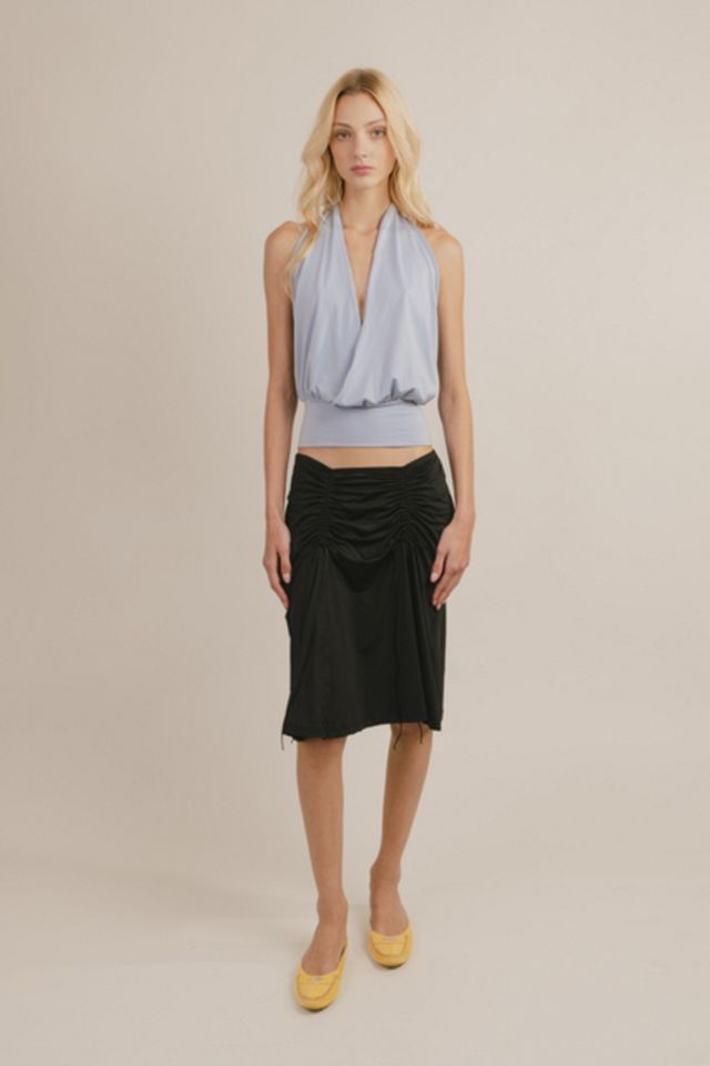 Mpaz Studio Luna Plunge Halter Top #4