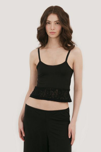 Mpaz Studio Nina Cotton & Lace Tank Top