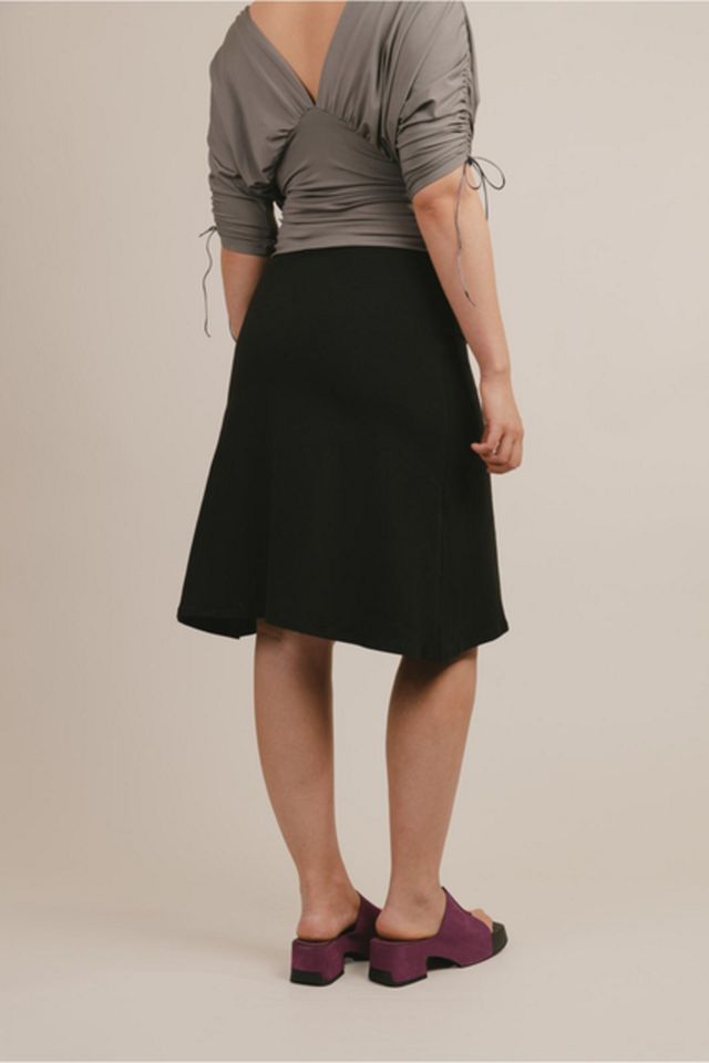 Mpaz Studio Paloma Deep-V Ruched 3/4 Sleeve Top #4