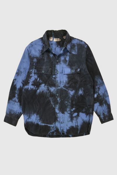 Vintage L.L. Bean Dyed Flannel Button-Down Shirt