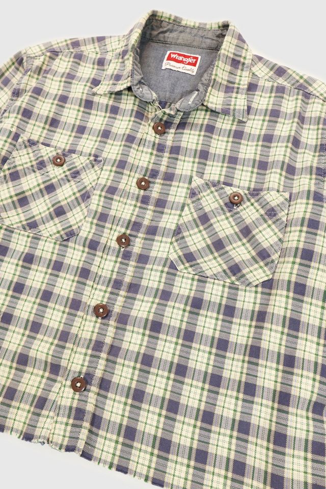 Vintage Wrangler Crop Button-Down Shirt #1