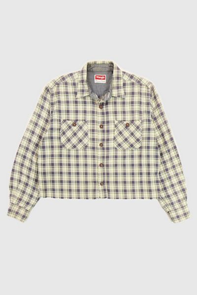 Vintage Wrangler Crop Button-Down Shirt