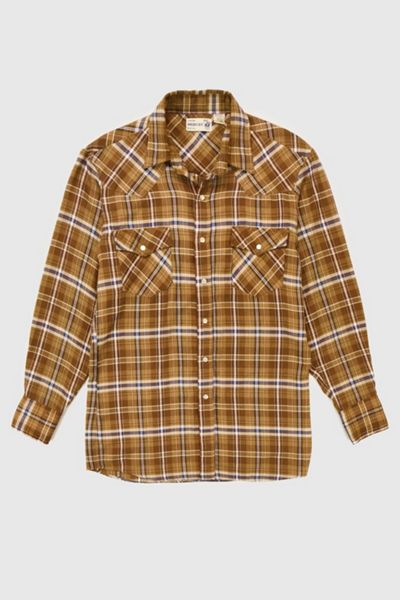 Vintage Western Snap Button-Down Shirt