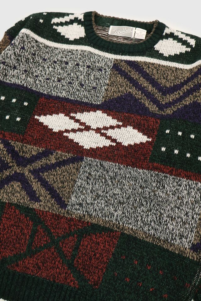 Vintage Geo Pattern Sweater #2