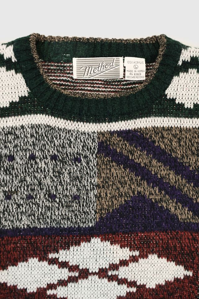 Vintage Geo Pattern Sweater #3