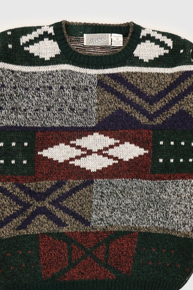 Vintage Geo Pattern Sweater #4
