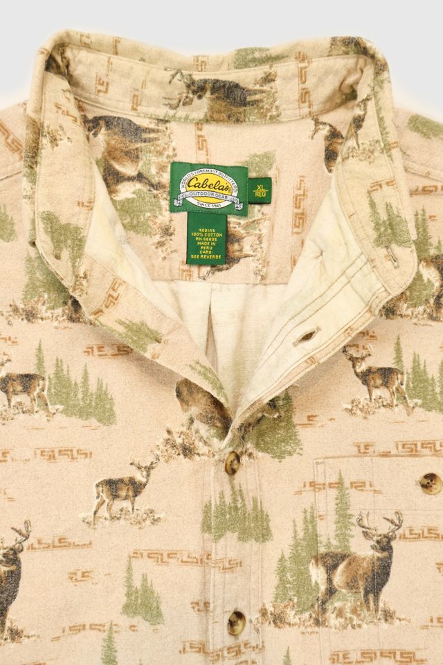 Vintage Buck Pattern Flannel Shirt #2