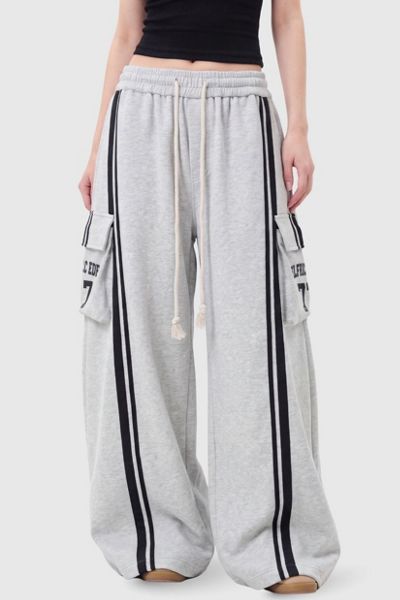 Aelfric Eden Stripe Panel Baggy Barrel Sweatpants