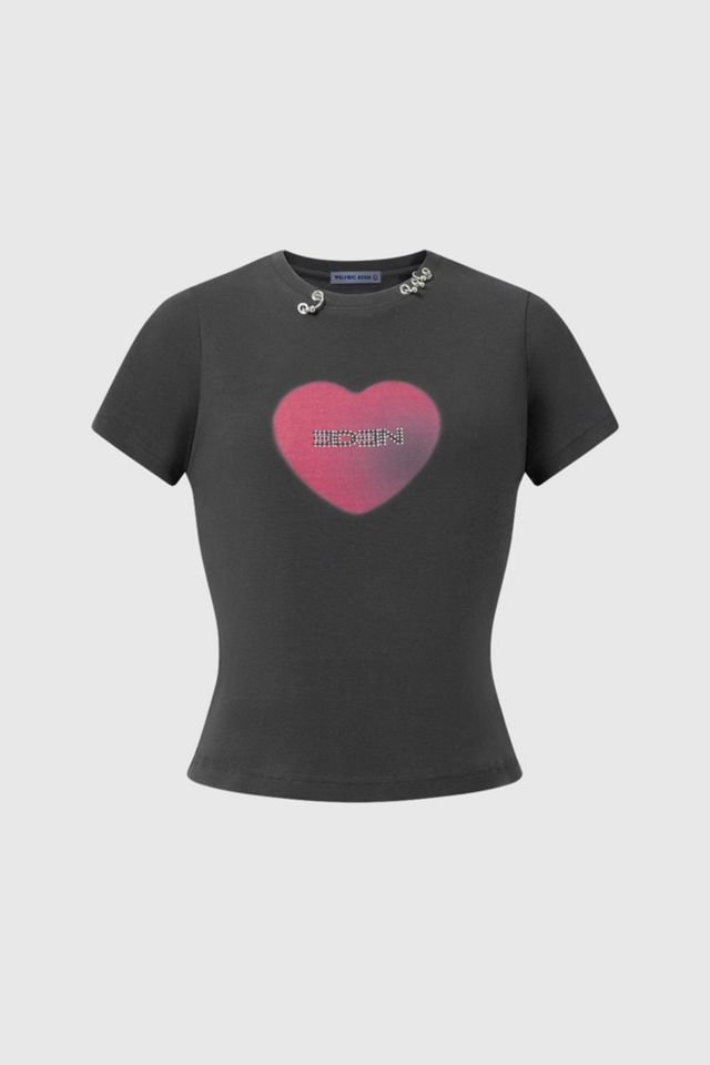 Aelfric Eden Heart Rhinestone Baby Tee #3