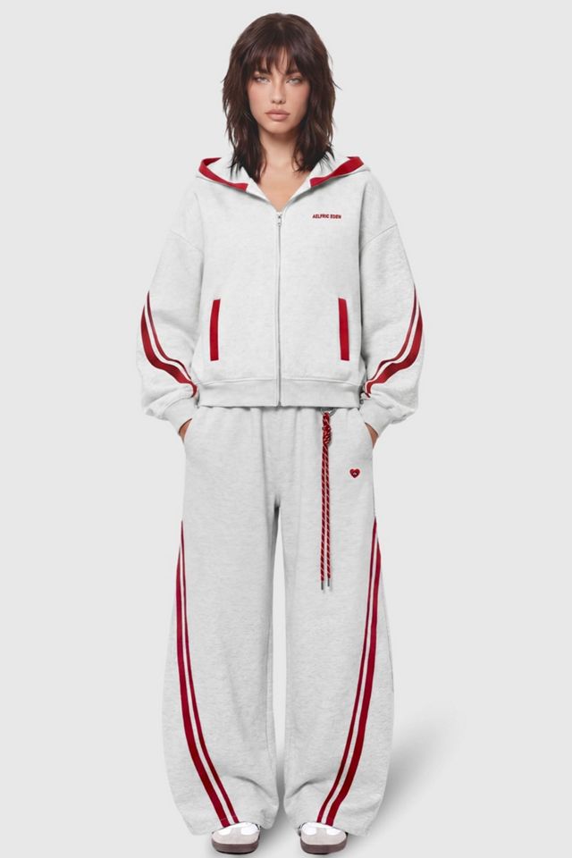 Aelfric Eden Boxy Contrast Stripe Zip Up Hoodie #2