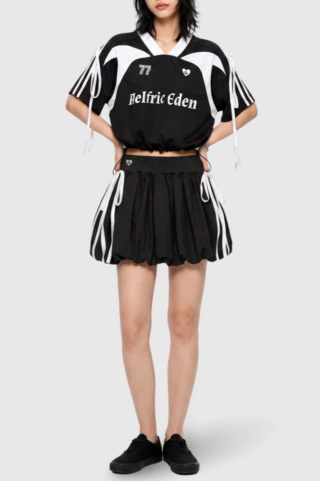 Aelfric Eden 77 Sporty Drawstring Cropped Tee #1