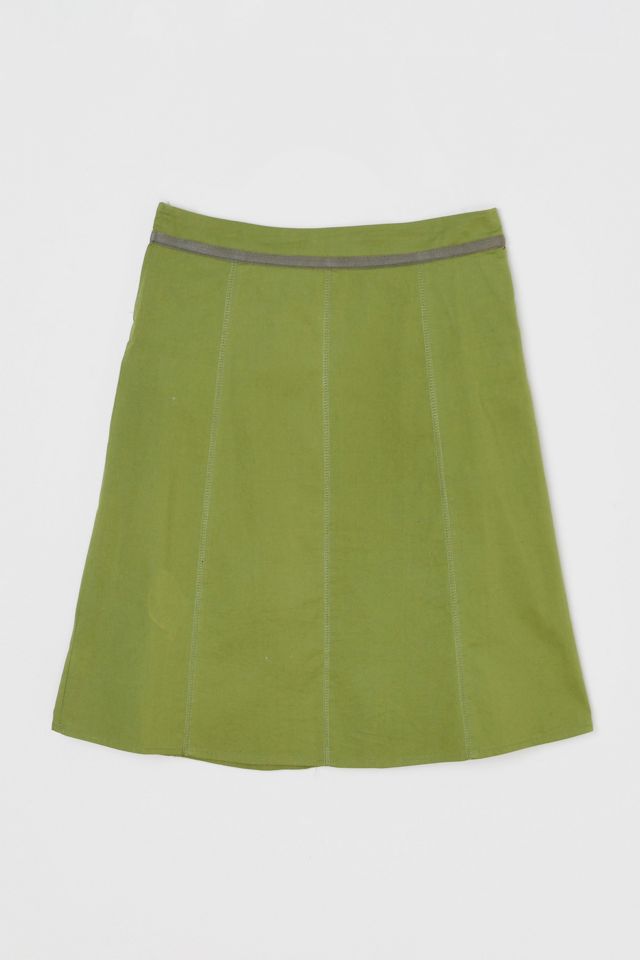 Vintage Y2k Paneled Low Rise Midi Skirt #1