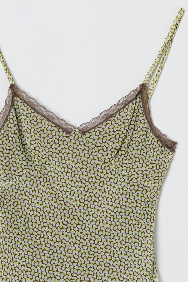Vintage Y2k Printed Silk Lacy Cami #2