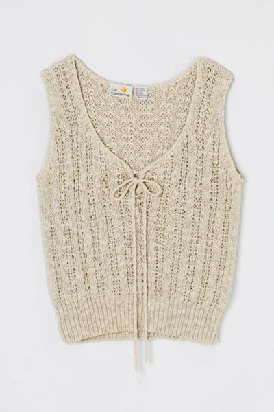 Vintage 90s Light Tan Knit Top
