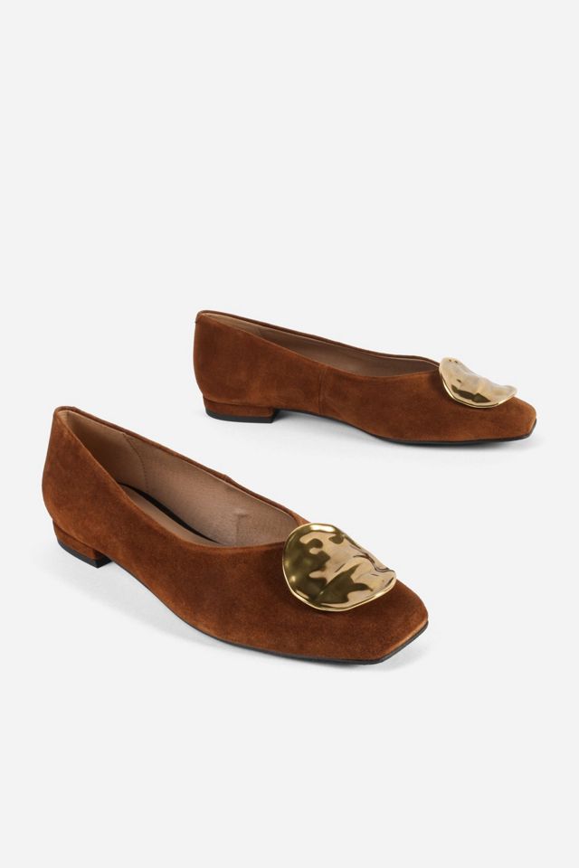 Intentionally Blank Desk Medallion Suede Ballet Flat #2