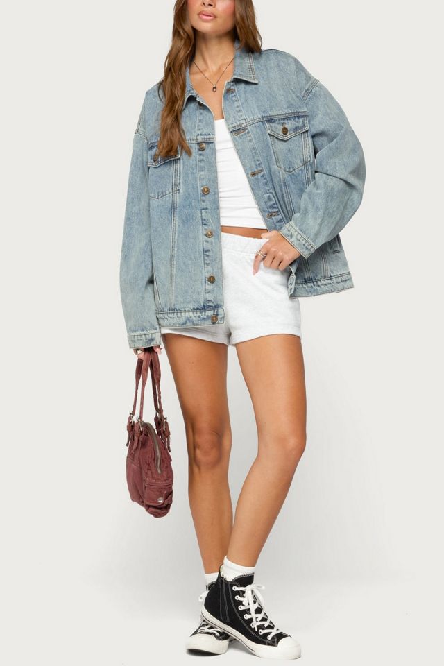 Edikted Dalia Oversized Denim Jacket #1