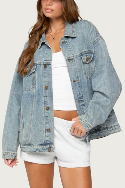Edikted Dalia Oversized Denim Jacket