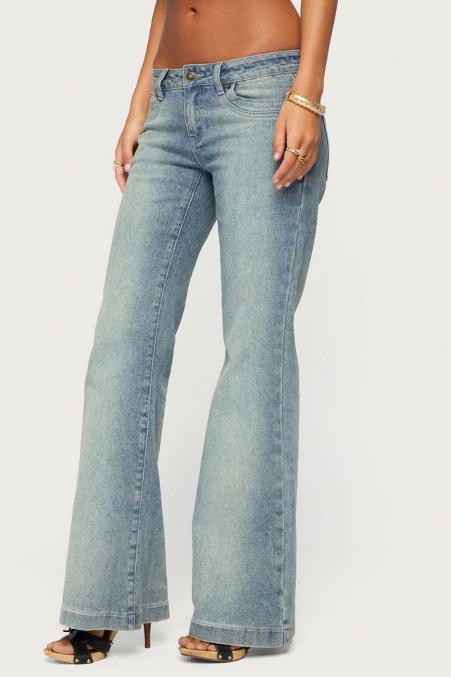 Edikted Bunni Low Rise Bootcut Jeans #1